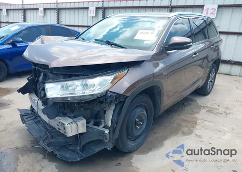 2017 Toyota Highlander Se/Xle из США, поврежденный, VIN 5TDKZRFH7HS223001